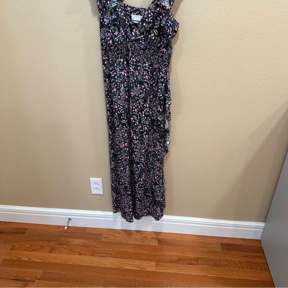 NEW IRO Sexy Blue Green Pink Maxi Dress 40 8 - Picture 10 of 14